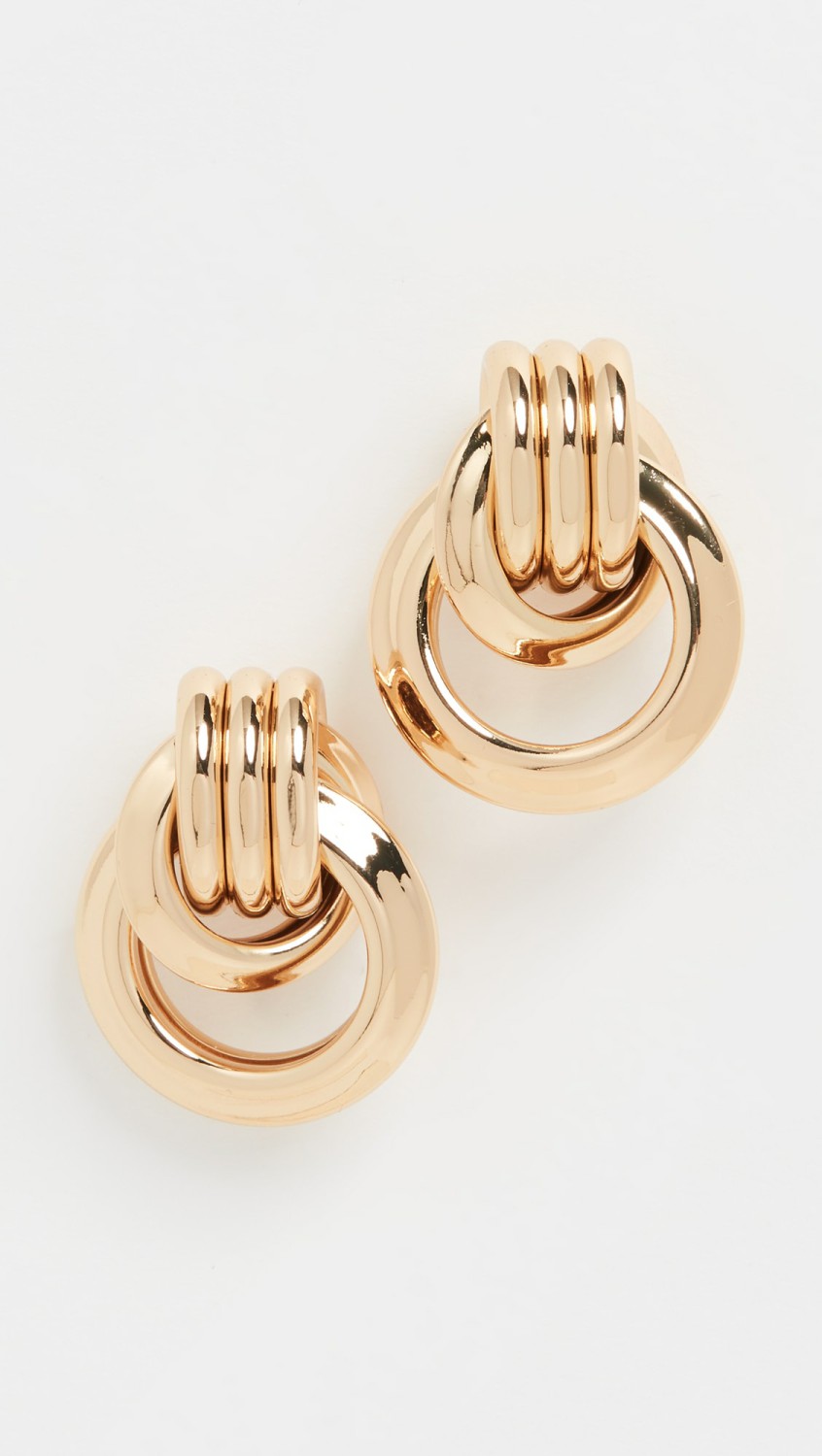 1 1/4″ Polished Gold Love Knot Doorknock  |  Earrings Earrings Earrings