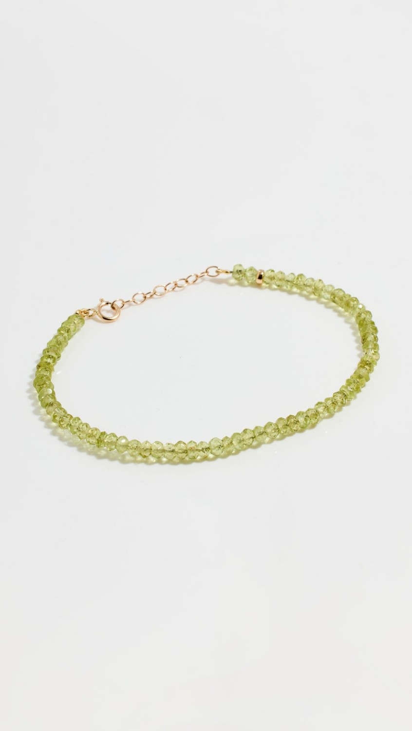 14K August Birthstone Bracelet  |  Bracelets Bracelets August - Peridot