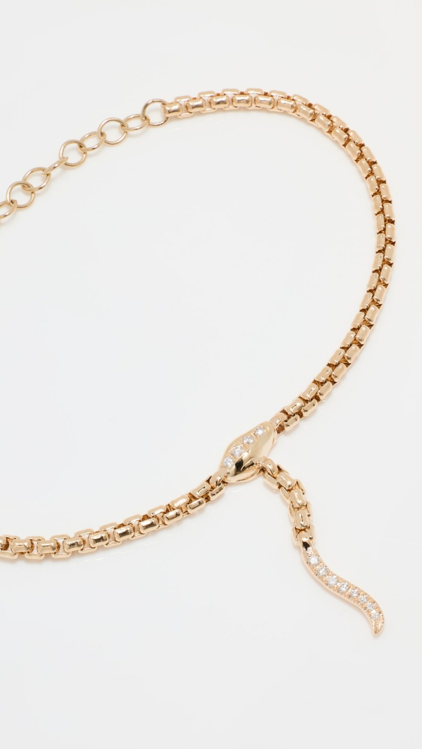 14K Box Chain Snake Bracelet  |  Bracelets Bracelets Bracelets