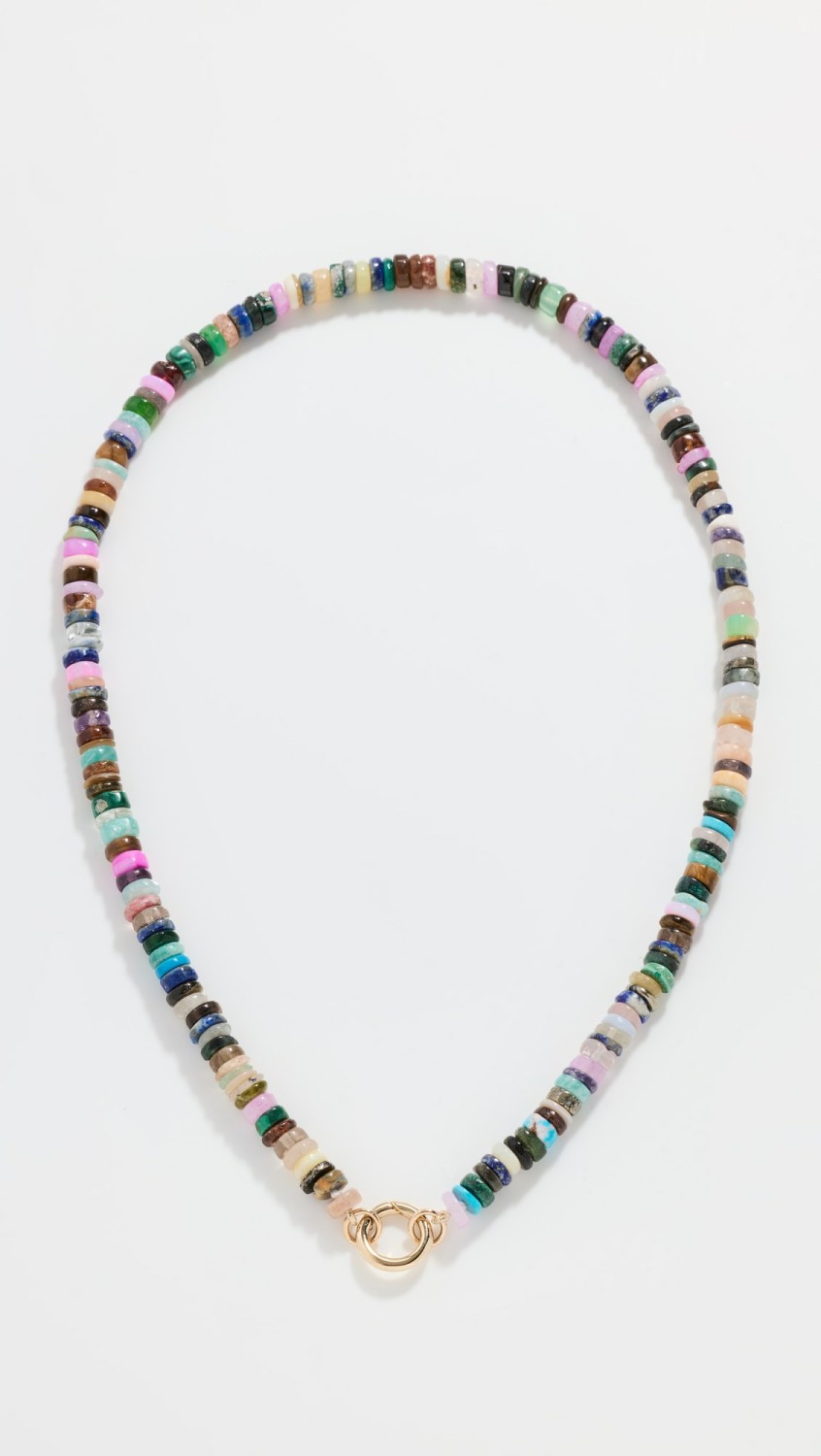 14K Dark Tone Mixed Color Opal Beads Necklace  |  Necklaces Jewelry Necklaces