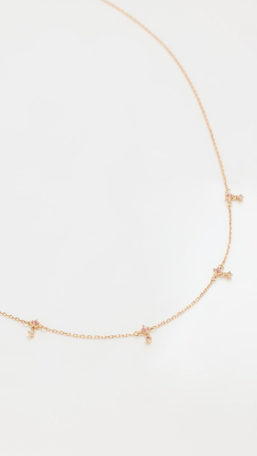 14K Diamond Drop Station Necklace  |  Necklaces Jewelry Necklaces