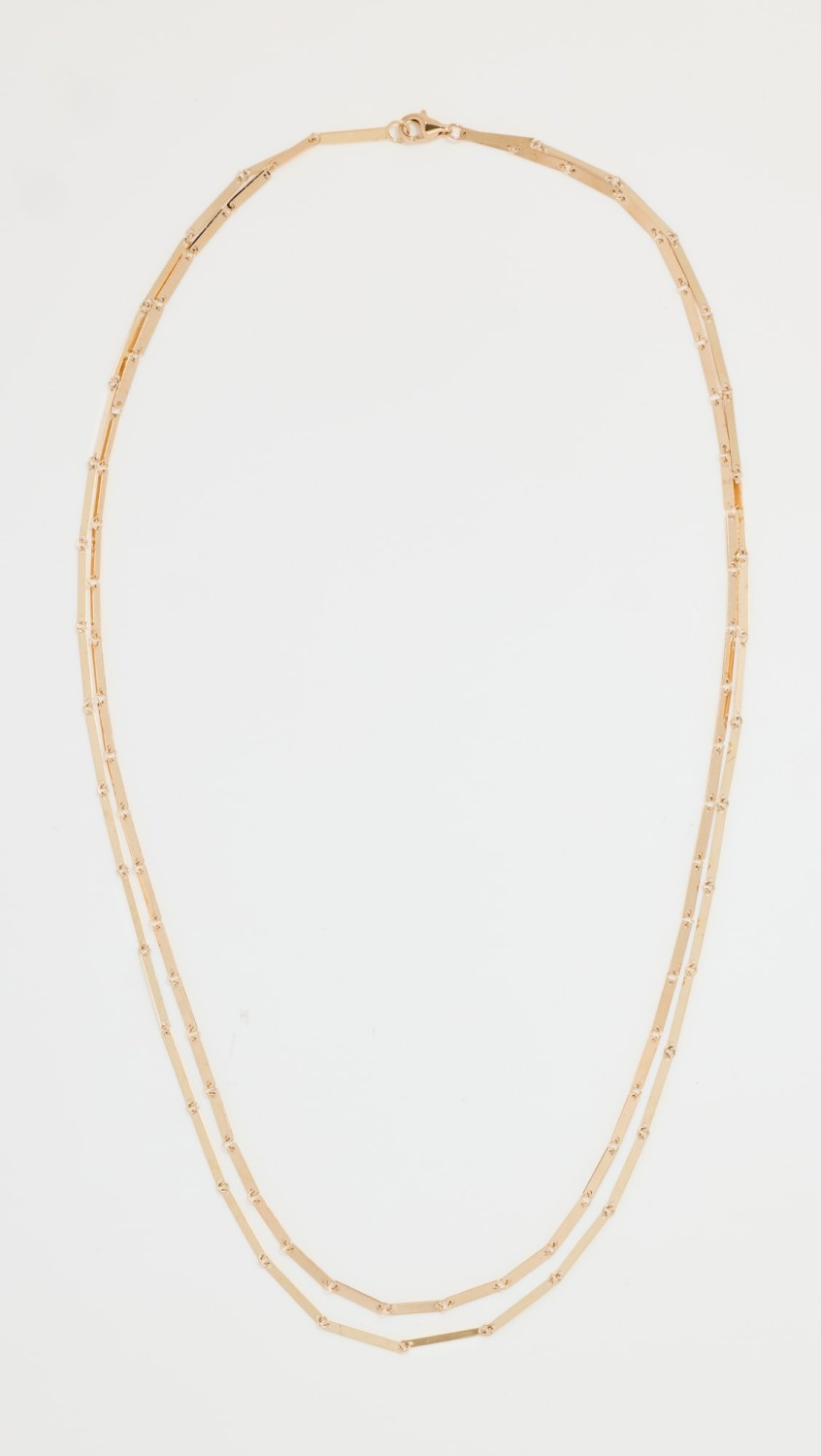 14K Double Strand Necklace  |  Necklaces Jewelry Gold