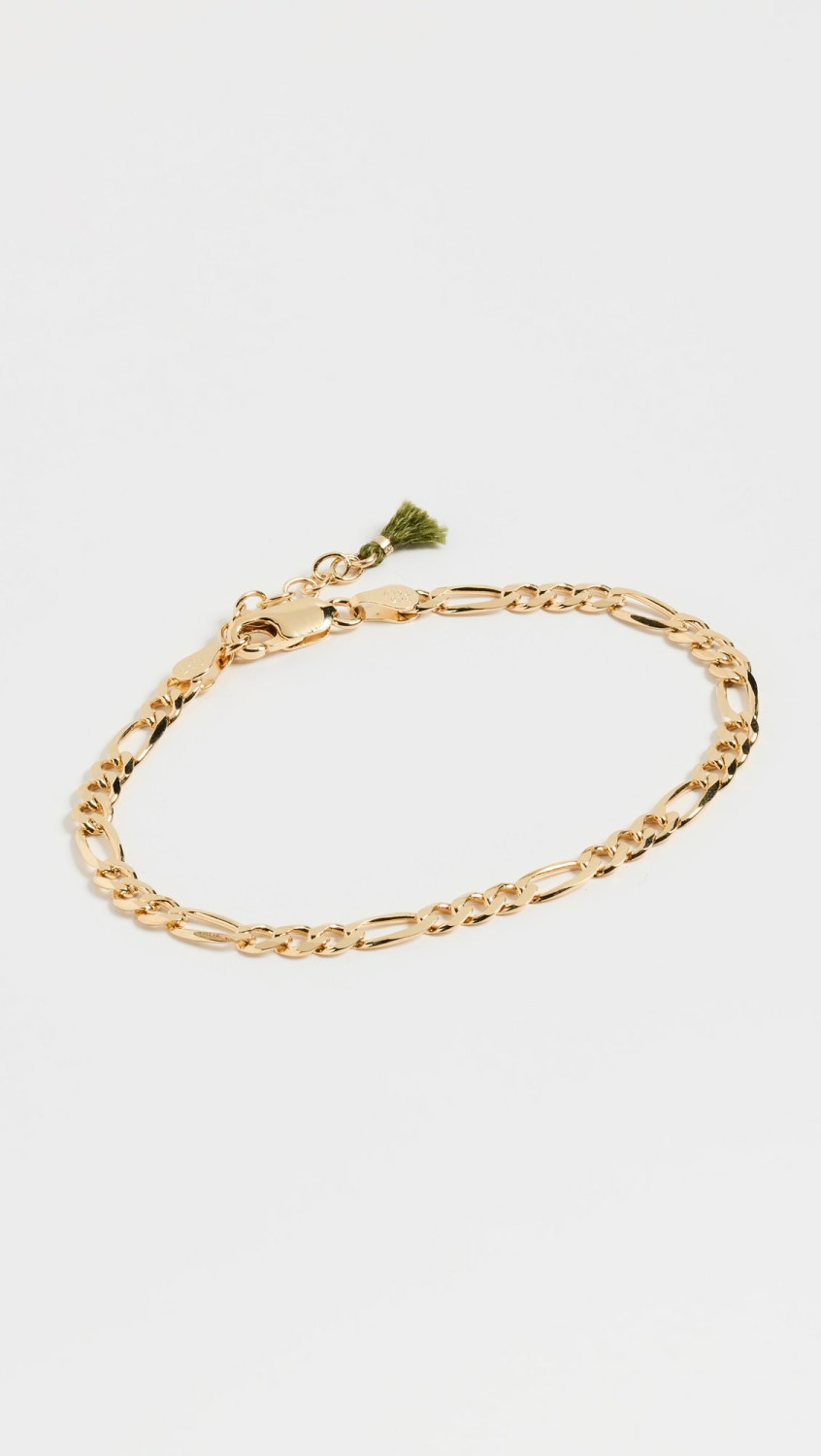 14K Figaro Chain Bracelet  |  Bracelets Bracelets Bracelets