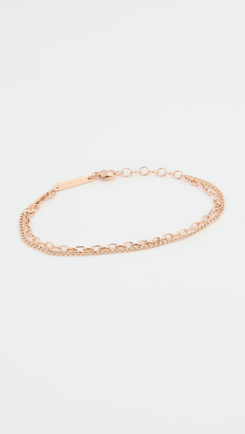 14K Gold Double Chain Bracelet  |  Bracelets Bracelets Bracelets