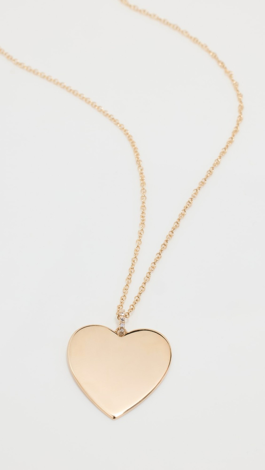 14K Gold Jumbo Heart Necklace  |  Necklaces Jewelry Necklaces