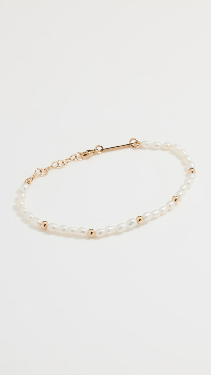 14K Gold Pearl Bead Bracelet  |  Bracelets Bracelets Bracelets