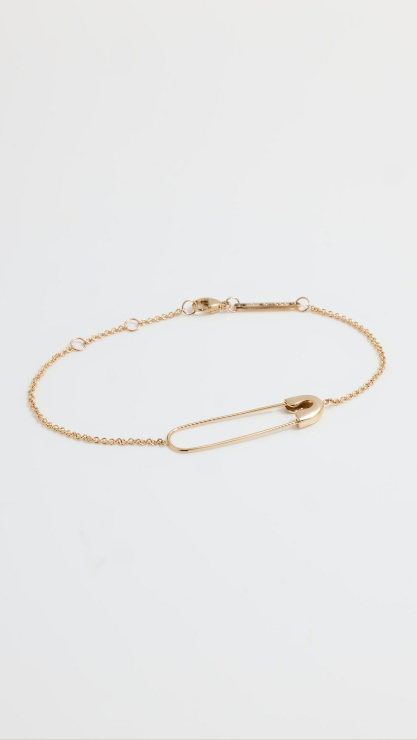 14K Gold Safety Pin Bracelet  |  Bracelets Bracelets Bracelets