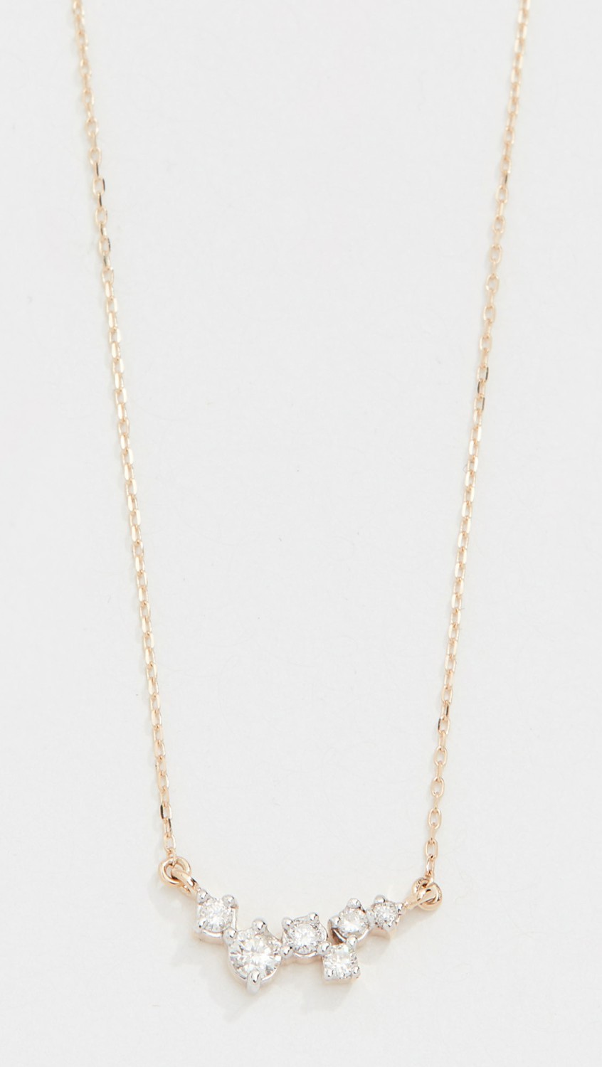 14K Gold Scattered Diamond Necklace  |  Necklaces Jewelry Gold