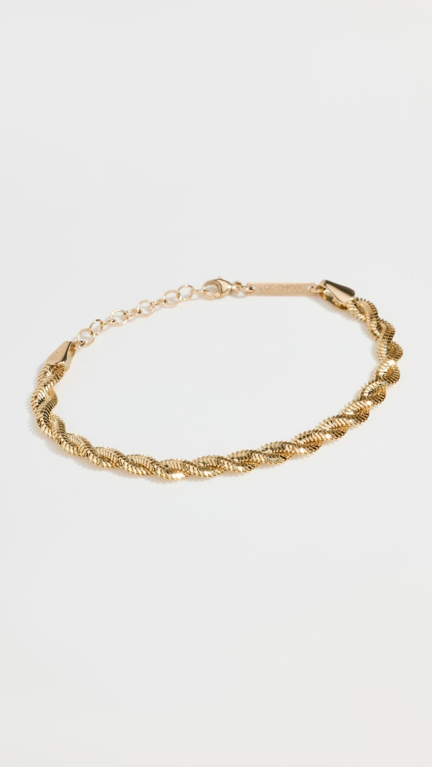 14K Gold Twisted Snake Chain Bracelet  |  Bracelets Bracelets Bracelets