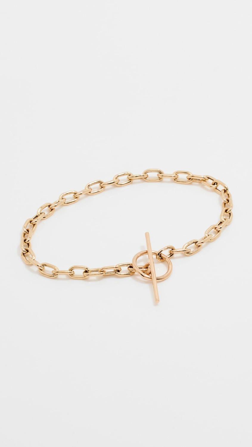 14K Heavy Metal Chain Toggle Bracelet  |  Bracelets Bracelets 14K Yellow Gold