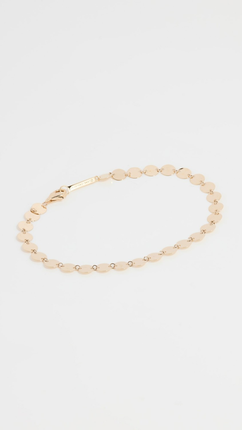 14K Laser Disc Chain Bracelet  |  Bracelets Bracelets Bracelets