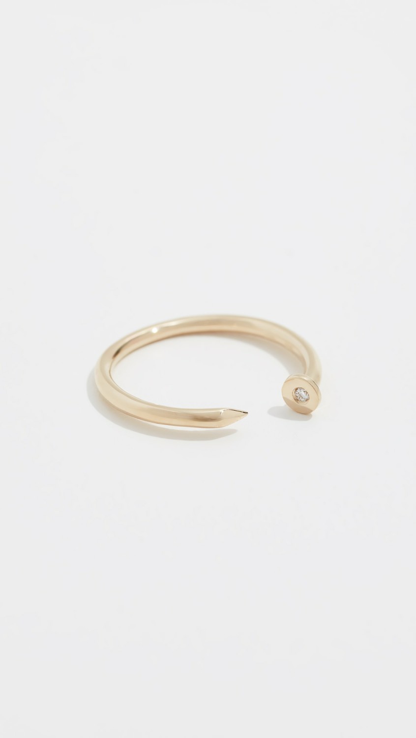 14K Nail Ring  |  Rings Jewelry Rings