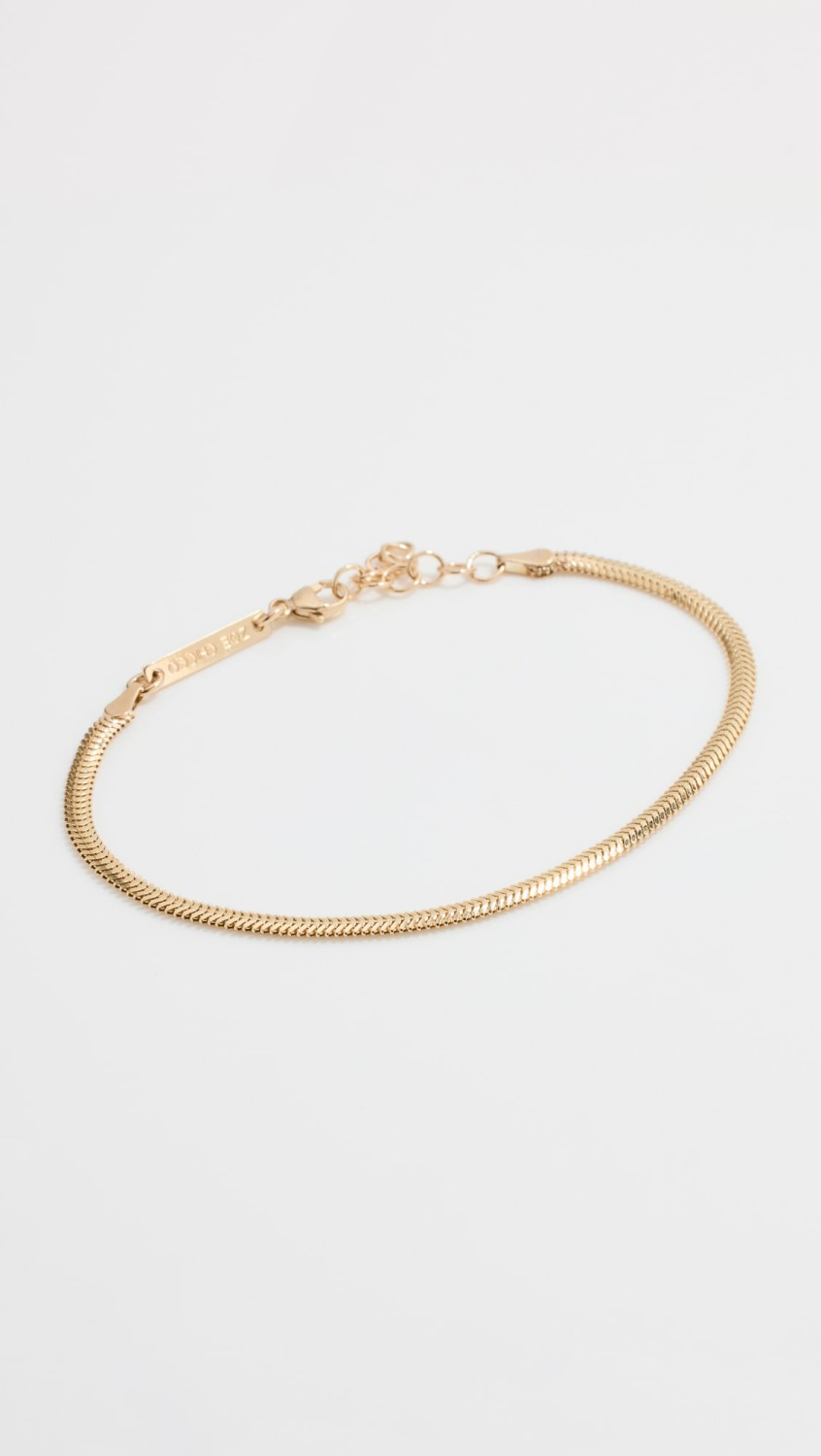 14K Small Oval Snake Bracelet  |  Bracelets Bracelets Bracelets