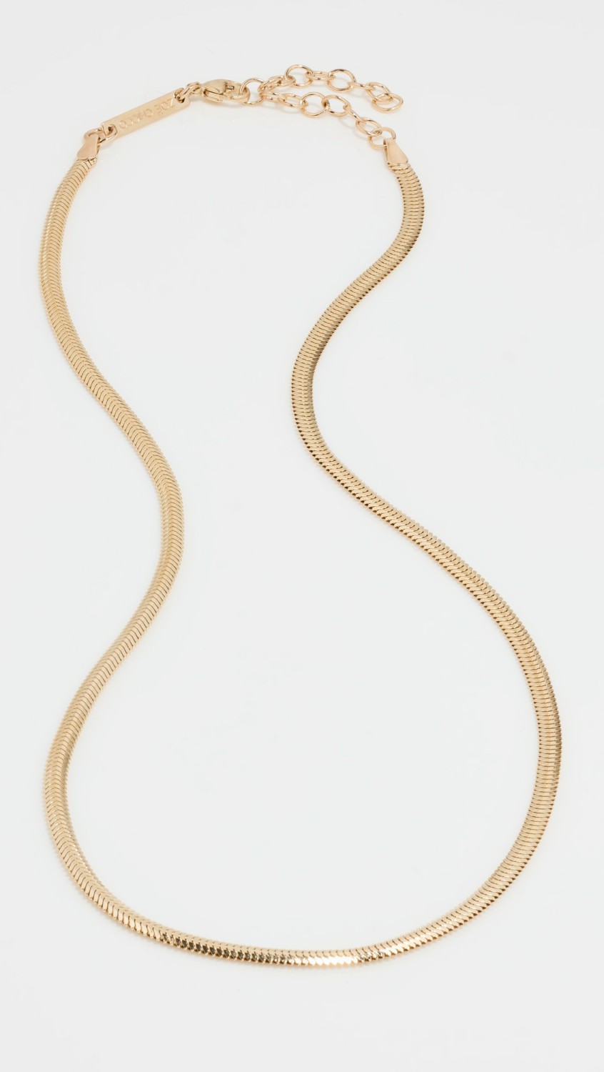 14K Small Oval Snake Necklace  |  Necklaces Jewelry 14K Gold