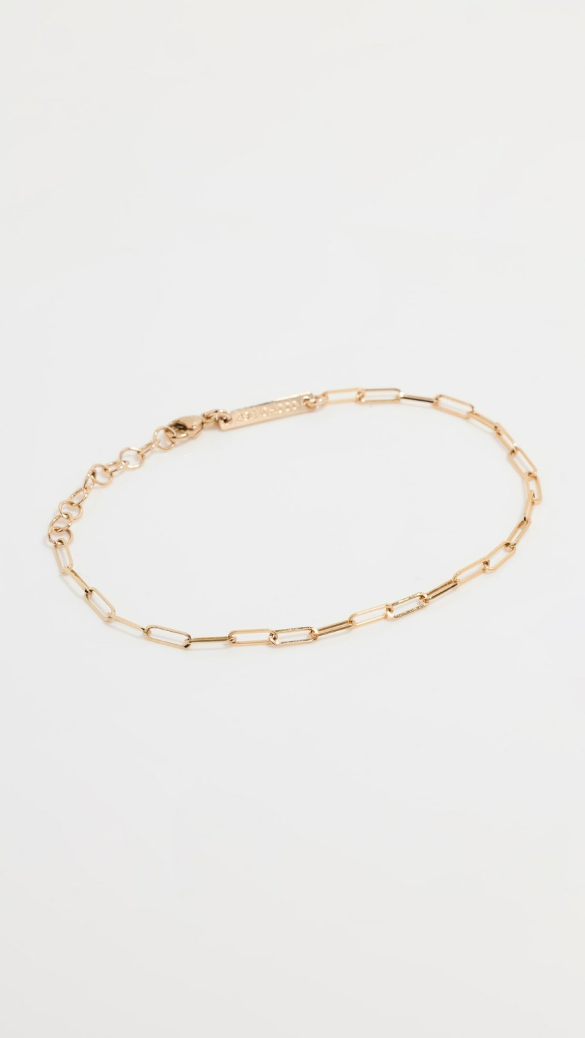 14K Small Paperclip Chain Bracelet  |  Bracelets Bracelets Bracelets