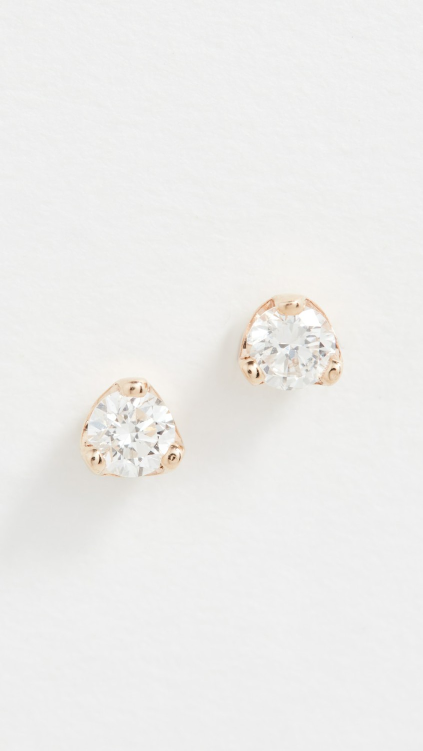 14K Small Prong Diamond Stud Earrings .10 Ctw  |  Earrings Earrings Earrings