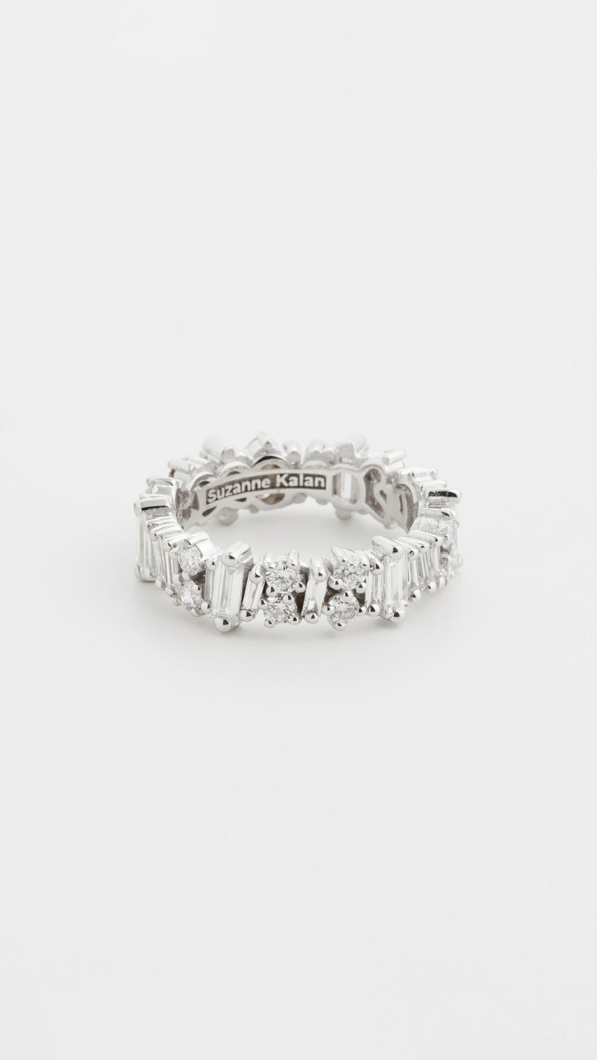 18K White Gold Fireworks Eternity Band  |  Rings Jewelry Rings