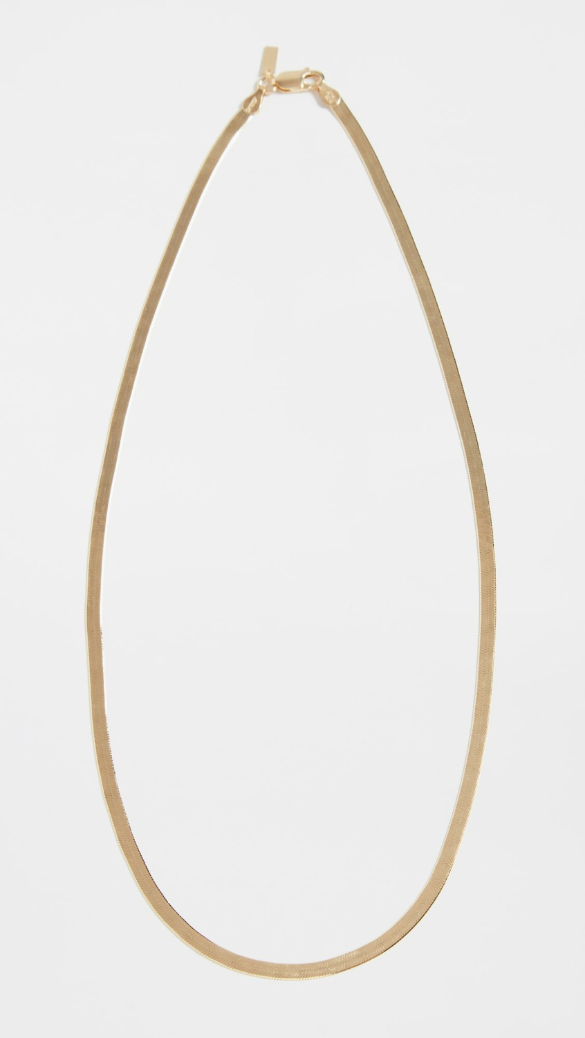 Adina’s Herringbone Necklace  |  Necklaces Jewelry Gold