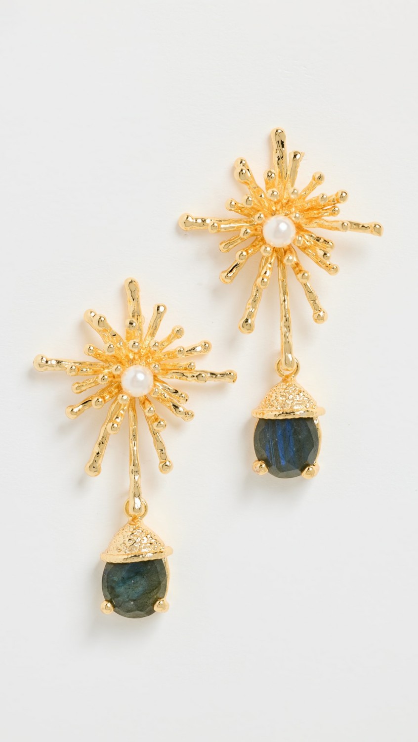 Amina Earrings  |  Earrings Earrings 18K Gold Plated