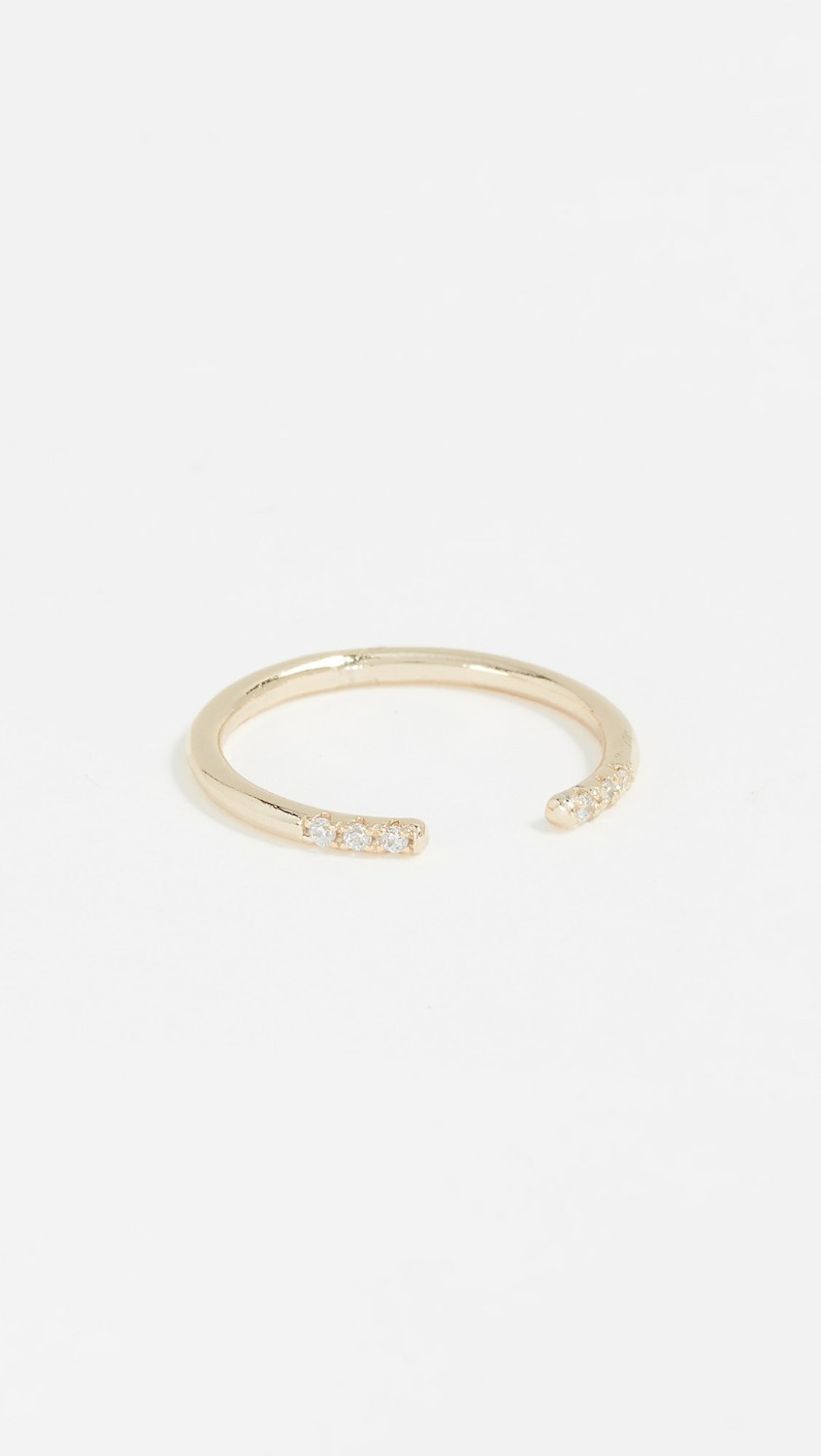 Ava Ring  |  Rings Jewelry Clear/Gold