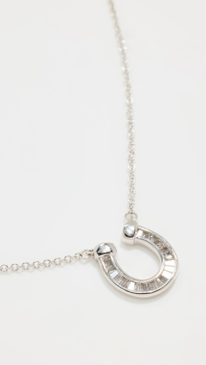 Baguette Horseshoe Necklace  |  Necklaces Jewelry Diamond