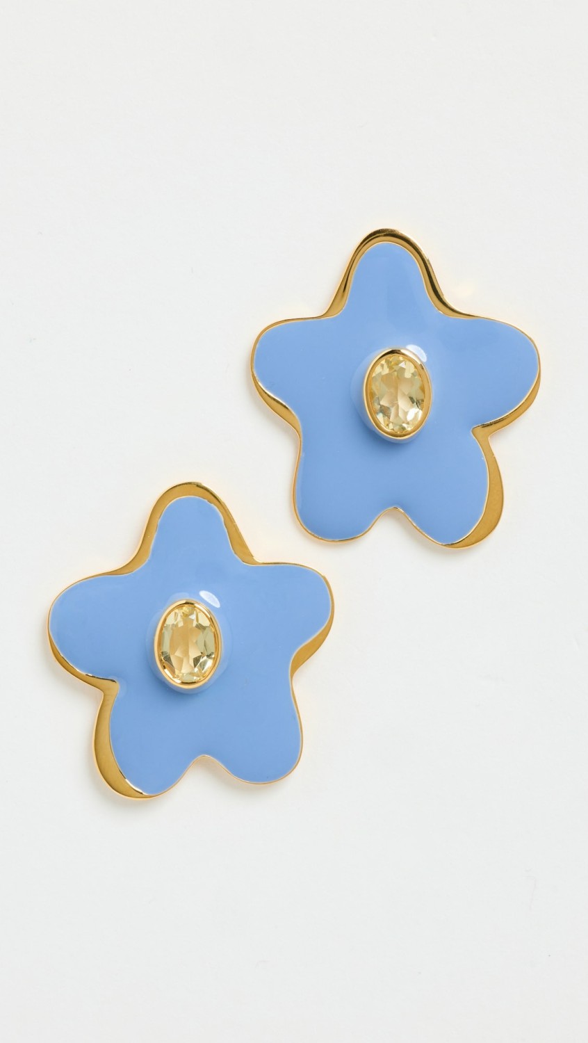 Camilo Stud Earrings In Periwinkle  |  Earrings Earrings Blue