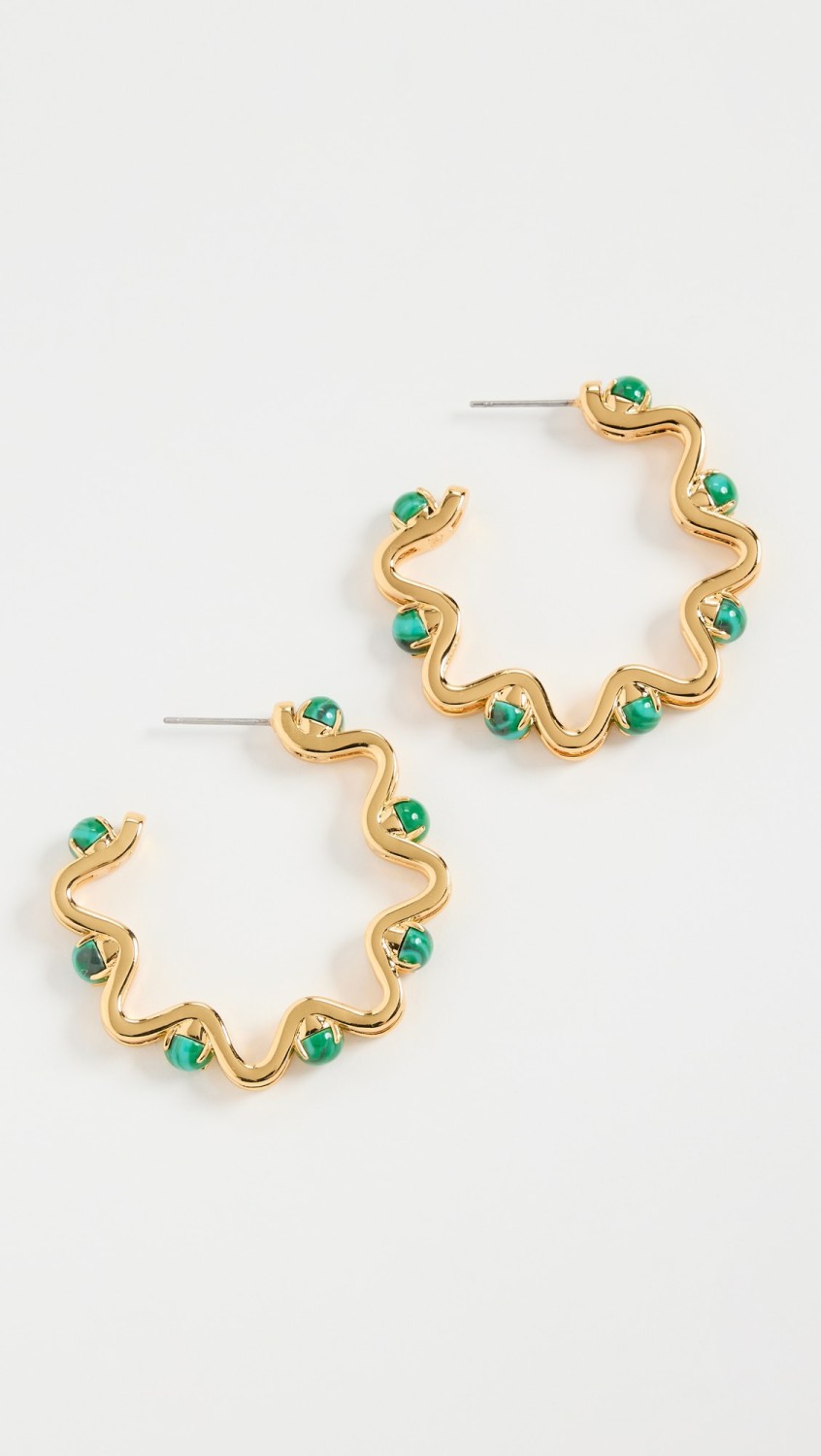 Caterpillar Hoop Earrings  |  Earrings Earrings Earrings