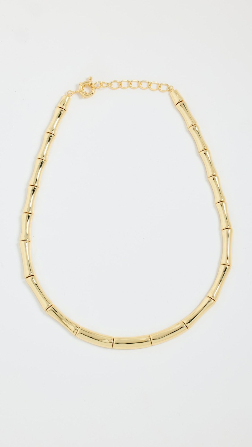 Chunky Bamboo Necklace  |  Necklaces Jewelry Gold