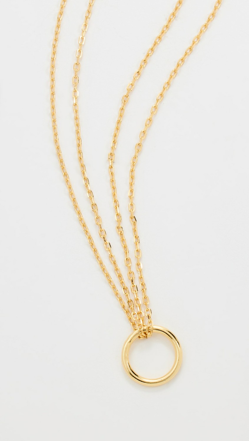 Circle Necklace  |  Necklaces Jewelry Gold