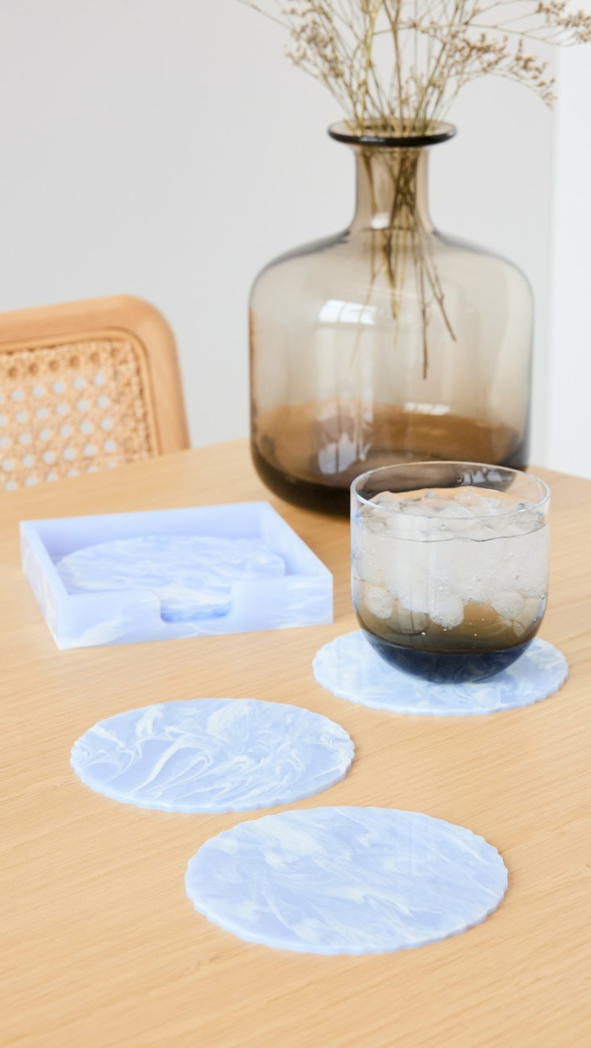 Cloud Coasters  |  Tabletop Home Periwinkle