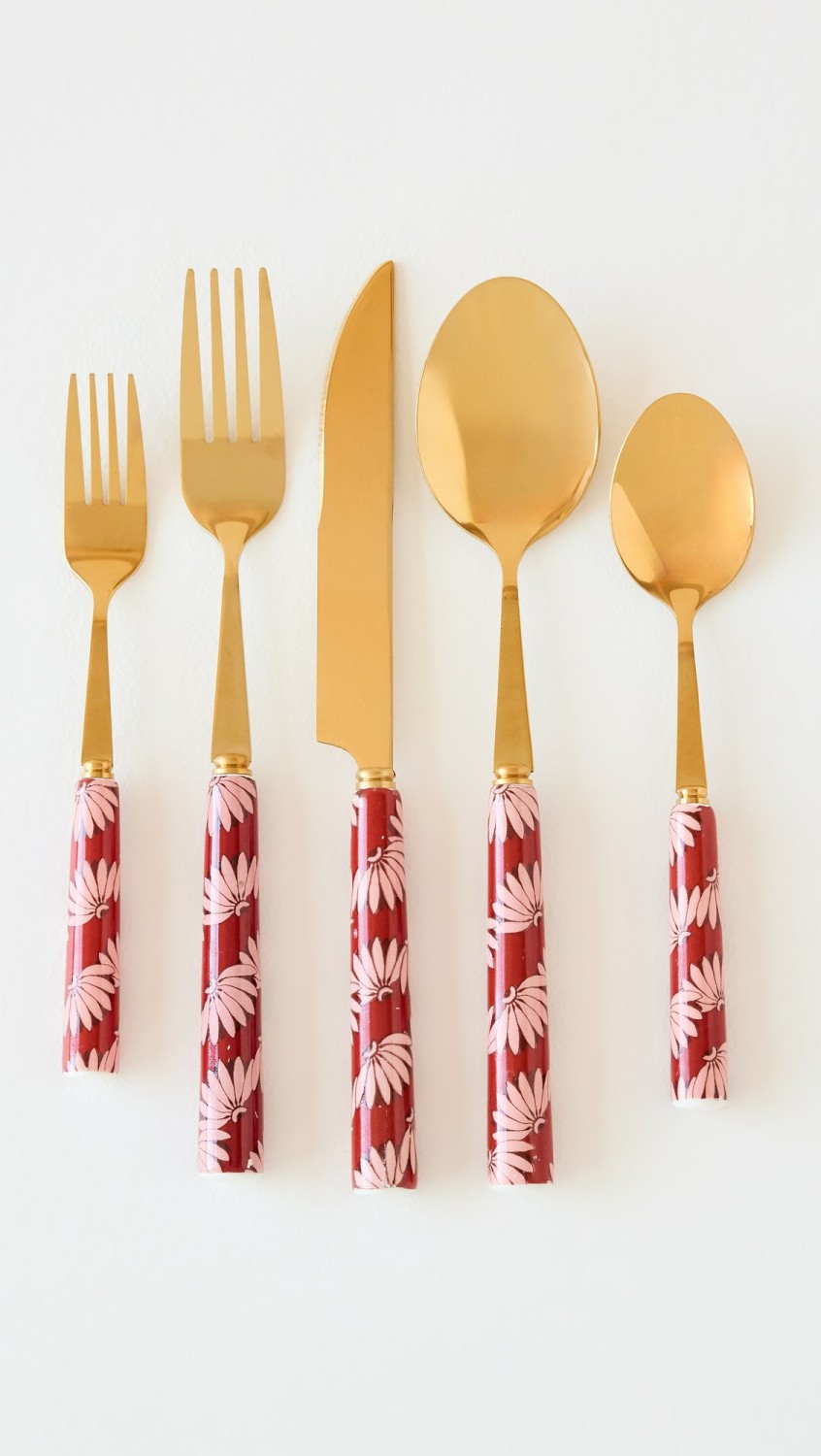 Copabanana Everyday Happiness Cutlery 5 Piece Set  |  Tabletop Home Red