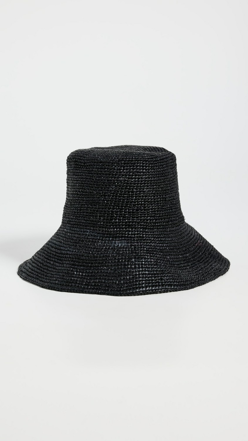 Crochet Raffia Sun Hat  |  Hats Accessories Black