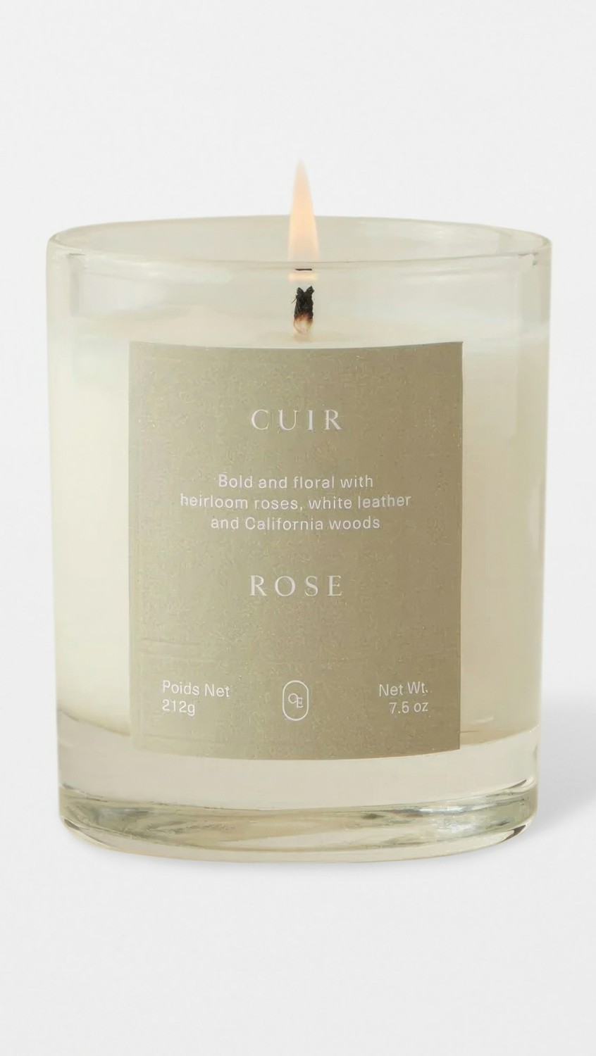 Cuir Rose Candle  |  Candles Candles Candles