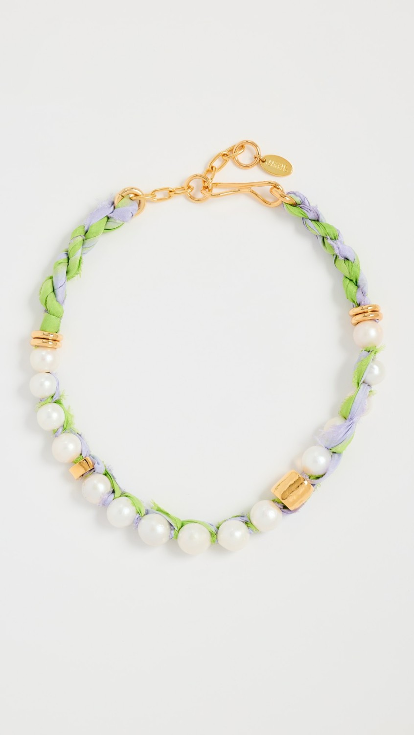 Daybreak Collar In Lavender And Lime  |  Necklaces Jewelry Multi