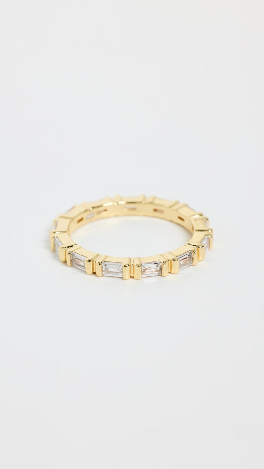 Double Baguette Ring  |  Rings Jewelry Gold