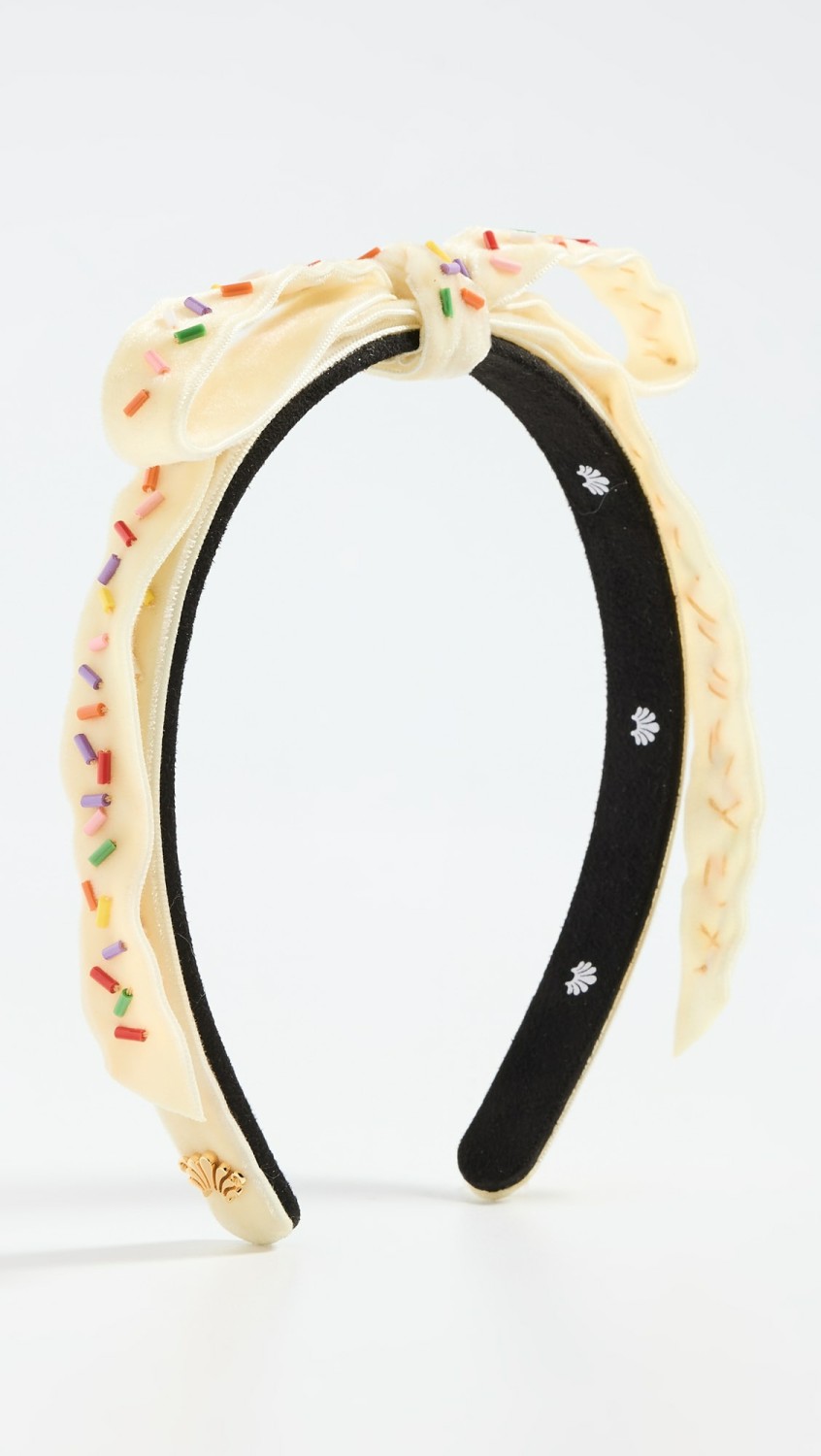 Embellished Bardot Slim Ribbon Headband  |  Hair Accessories Accessories Buttercream