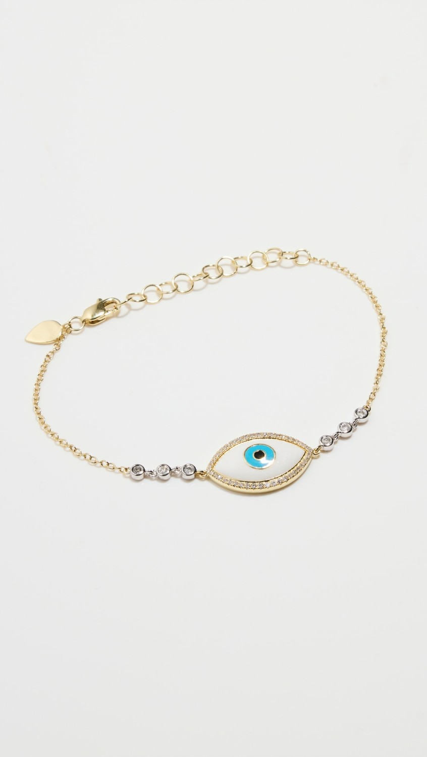 Enamel And Diamond Evil Eye Bracelet  |  Bracelets Bracelets Bracelets