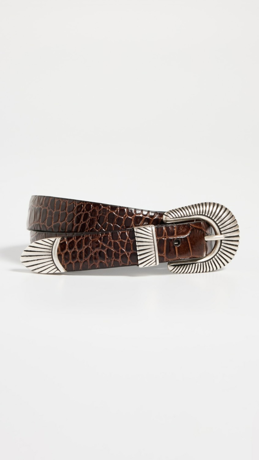 Etched Croc Belt  |  Belts Accessories Belts