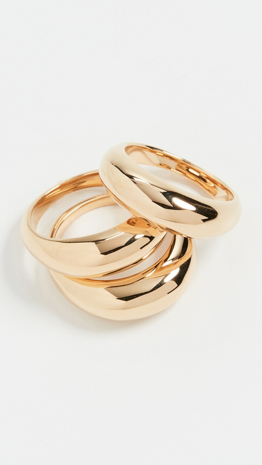 Fanned Stacking Rings  |  Rings Jewelry Gold