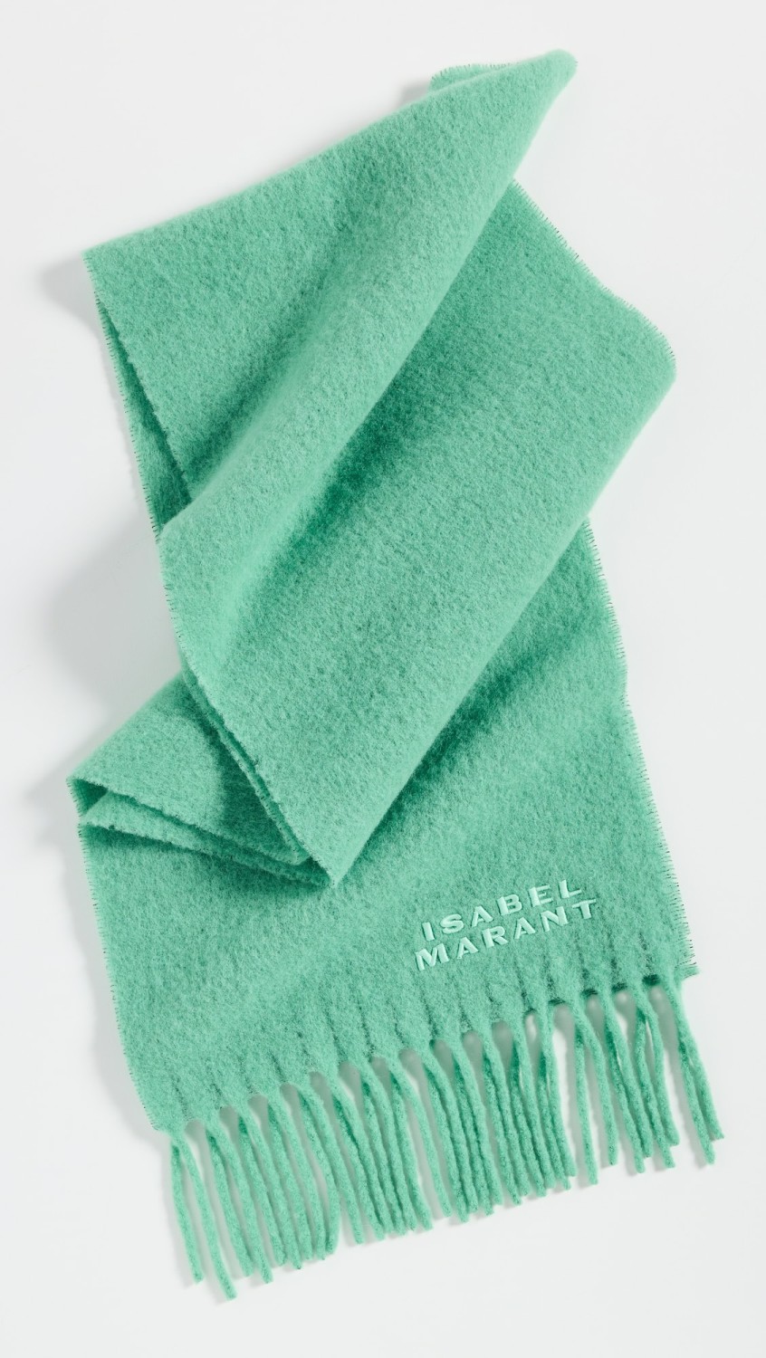 Firny Fuzzy Alpaca Scarf  |  Scarves & Wraps Accessories Mint Green