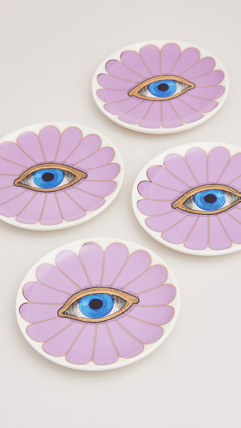 Fleur Coasters  |  Tabletop Home Purple