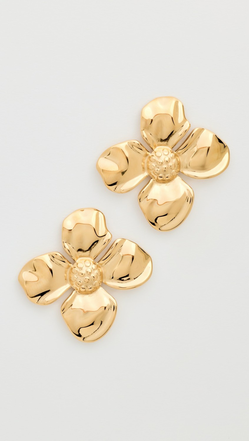 Four Leaf Flower Stud Earrings  |  Earrings Earrings Earrings