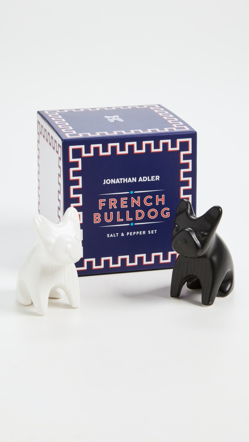 French Bulldog Salt And Pepper Shakers  |  Tabletop Home Black/White