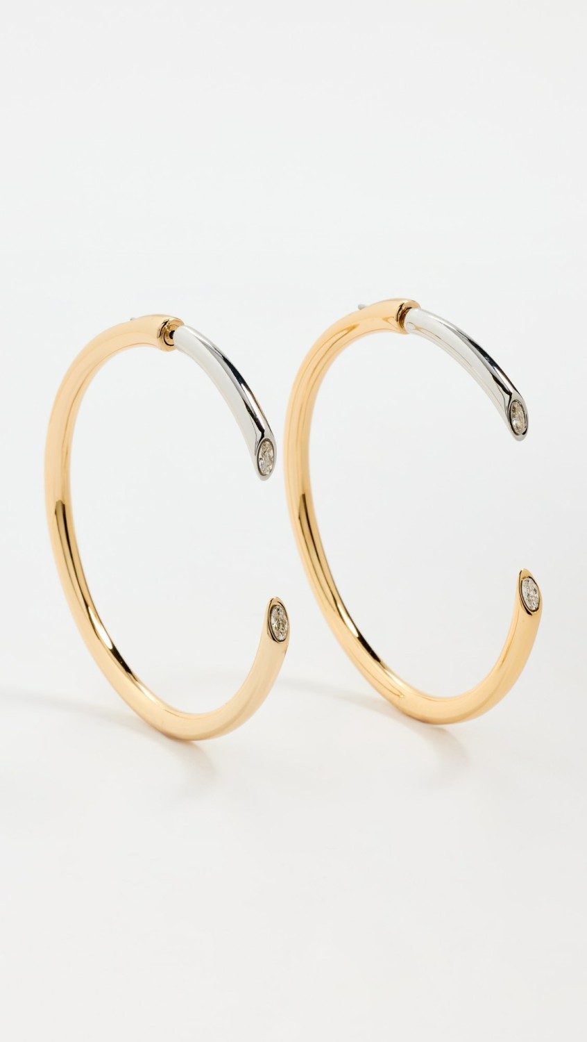 Gigi Hoops  |  Earrings Earrings 12K Shiny Gold/Ir