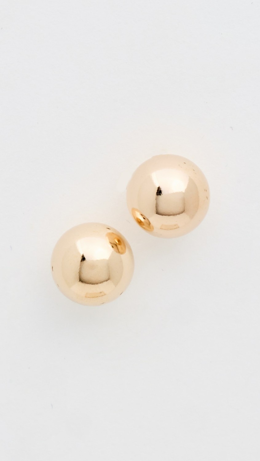 Gold Ball Studs  |  Earrings Earrings Earrings