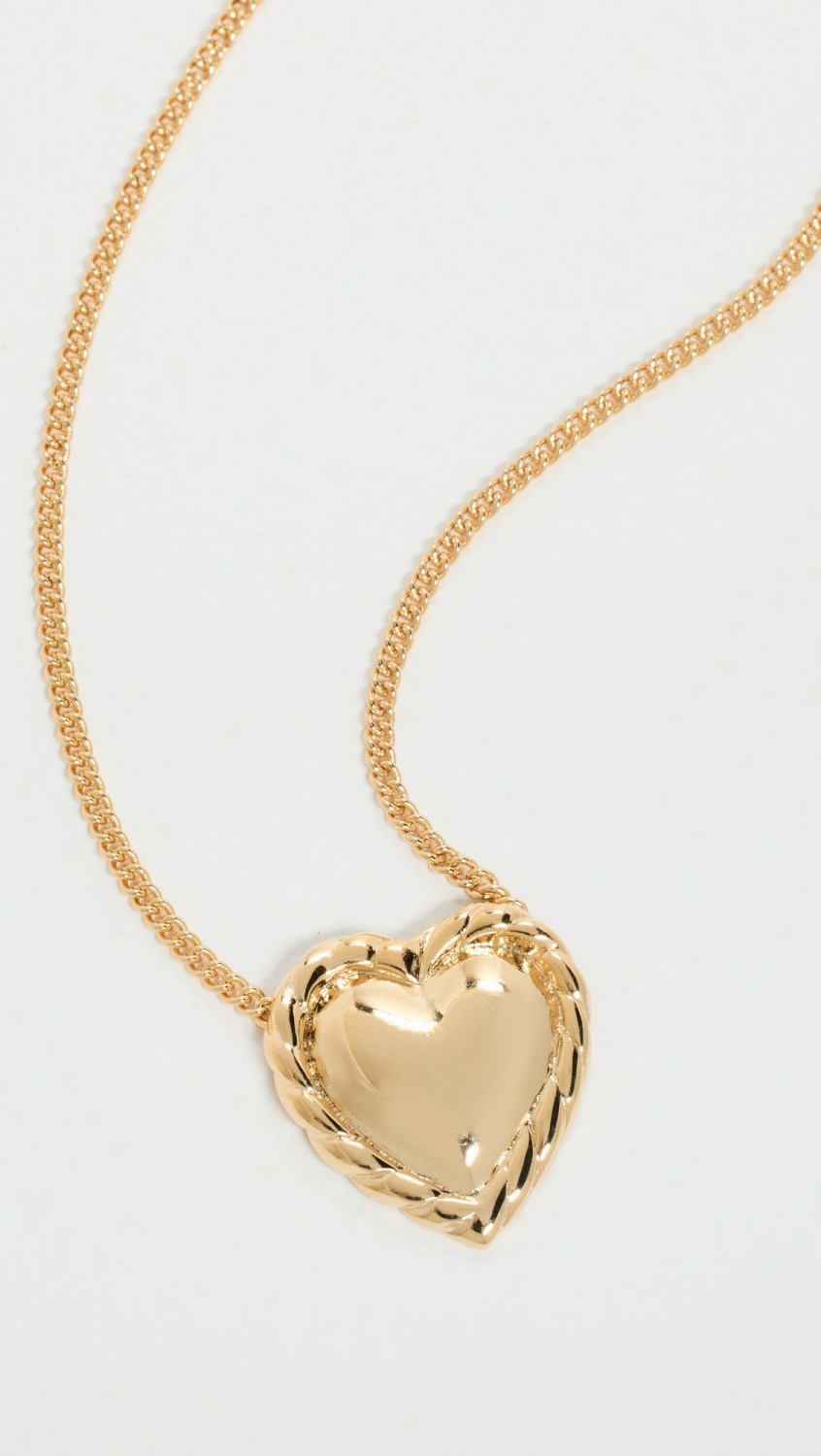 Gold Chain With Heart Pendant Necklace  |  Necklaces Jewelry Gold