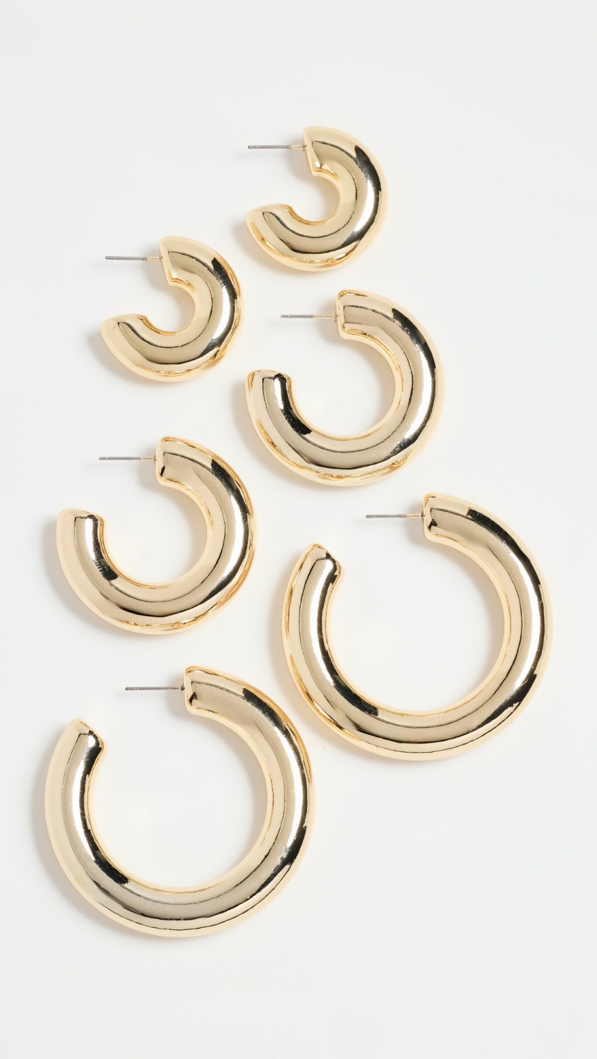 Jelia Hoops Set  |  Earrings Earrings Earrings