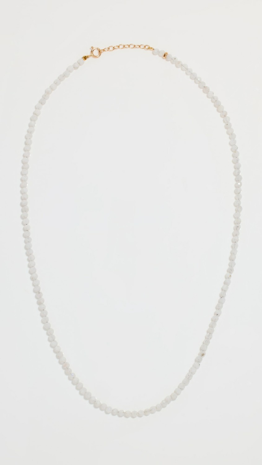 June Moonstone Beaded Necklace  |  Necklaces Jewelry Moonstone