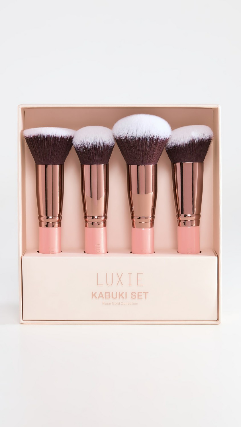 Kabuki Set 4 Piece  |  Tools & Brushes Beauty Rose Gold