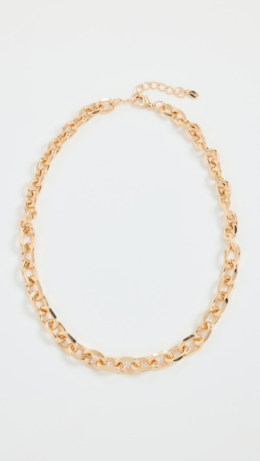 Large Link Necklace  |  Necklaces Jewelry Gold